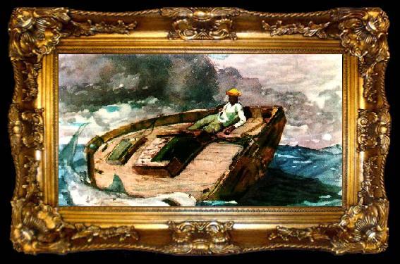 framed  Winslow Homer The Gulf Stream, ta009-2